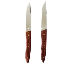 Coffret 2 couteaux UBAC bois d'amourette - PERCEVAL
