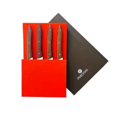 Coffret 4 couteaux UBAC bois d'amourette - PERCEVAL