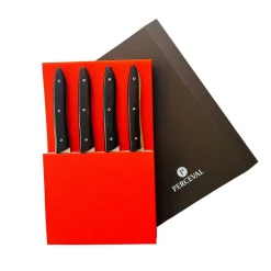 Coffret de 4 Couteaux de table UBAC - ébène de Mozambique - PERCEVAL
