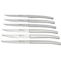 Coffret de 6 couteaux Le Thiers Acier brillant - Au Sabot