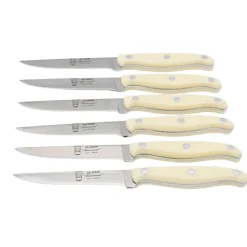 Coffret de 6 couteaux à Steak Bistronome Manche Ivoire - Au Nain