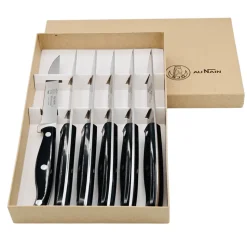Coffret de 6 couteaux à Steak Bistronome Manche Noir - Au Nain
