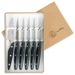 Coffret de 6 couteaux à steak Brasserie Lame unie - Au Nain