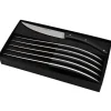 Coffret de 6 couteaux Styl'Ver Plein Manche Paperstone Noir - GOYON-CHAZEAU