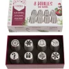 Coffret 8 douilles inox Noël - GOBEL