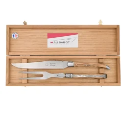 Coffret Service à découper Laguiole Prestige Manche Olivier - Au Sabot