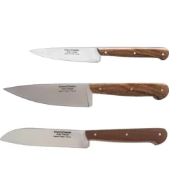 COFFRET TRIO Couteau de Chef TRADI Noyer - GOYON-CHAZEAU