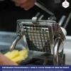 Coupe-Frites Professionnel sur socle epoxy couteau étamé + poussoir 8 mm - Louis Tellier