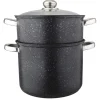 Couscoussier inox avec couvercle en verre 11 L - BAUMALU