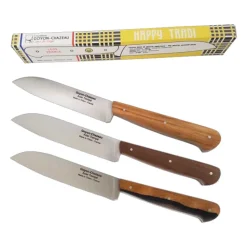Couteau de Chef HAPPY TRADI Noyer - GOYON-CHAZEAU