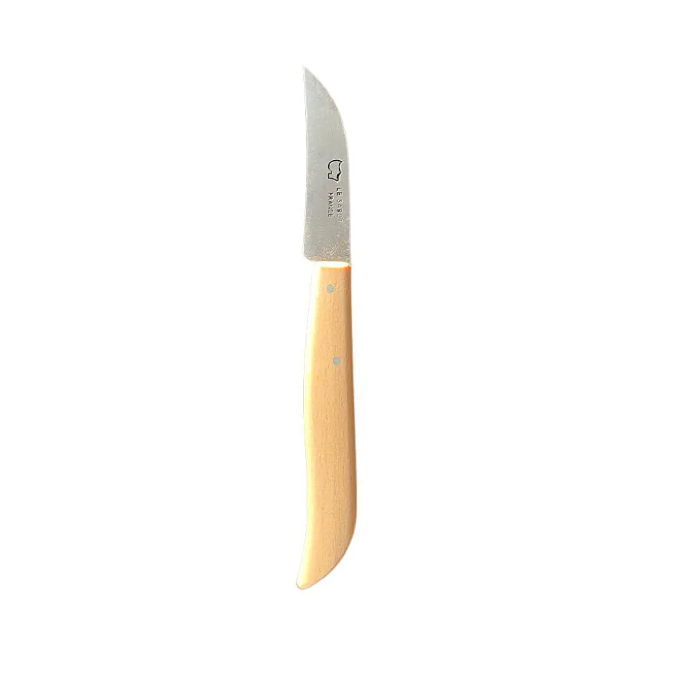 Couteau d'Office Bec d'oiseau Lame Carbone Manche Bois - Au Sabot