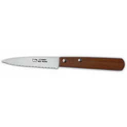 Couteau d'Office Lame crantée ou couteau tomate Manche en Bois - Au Sabot