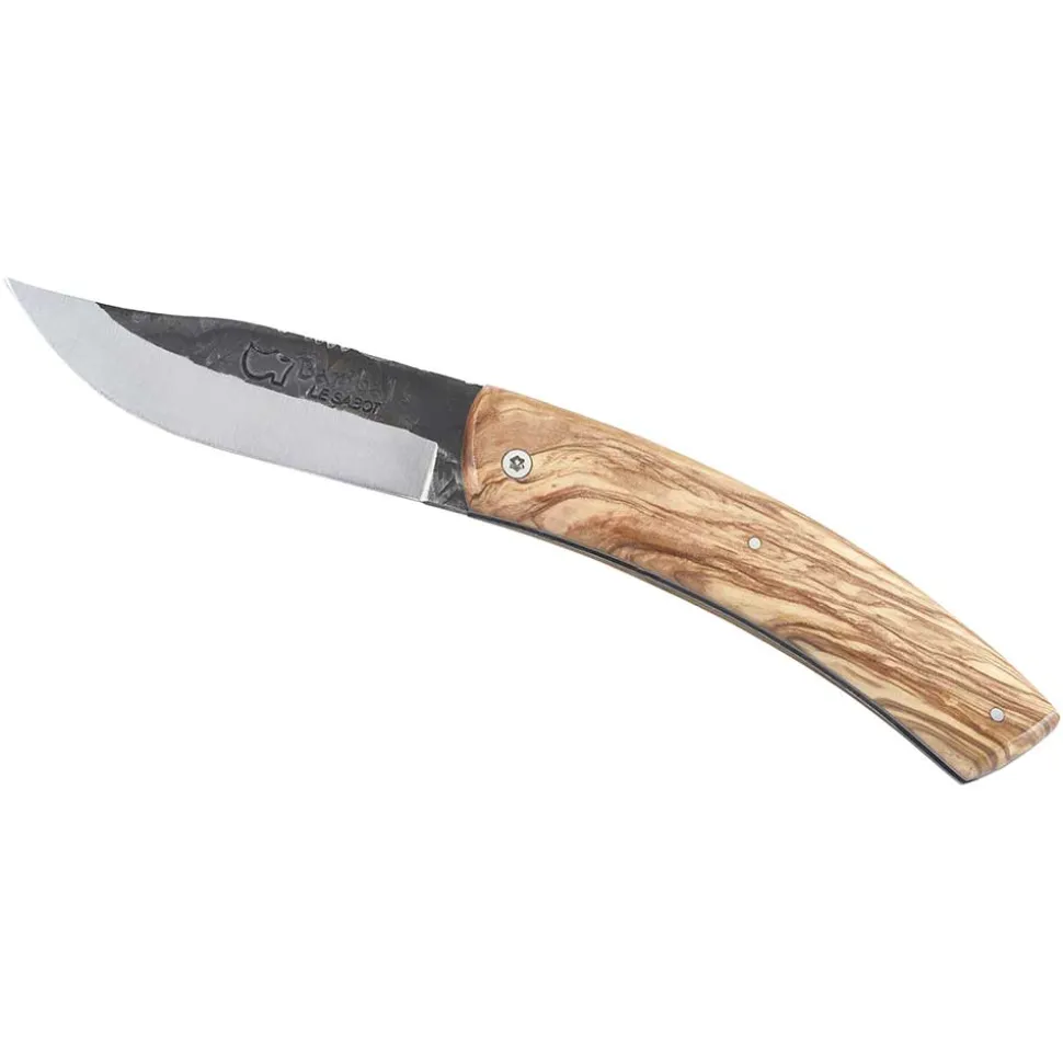 Couteau pliant Baribal Lame Acier Carbone Manche Olivier - Au Sabot