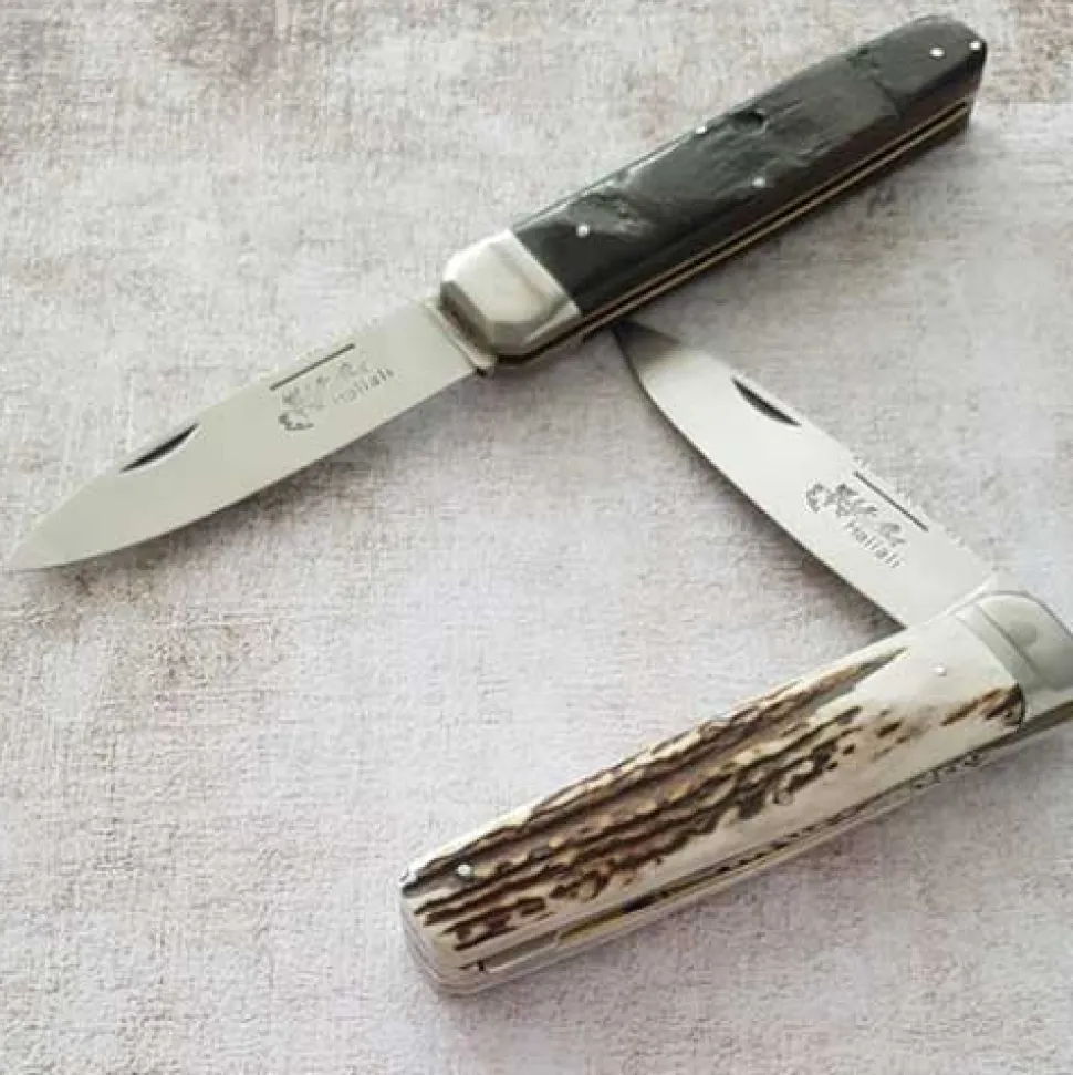 Couteau pliant Hallali Bois de cerf - DOURIS CHASTEL
