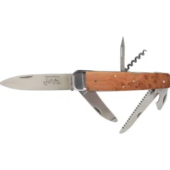 Couteau pliant Hallali Bois de genévrier 6 pièces - DOURIS CHASTEL
