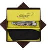 Couteau Pliant Laguiole Japonisant avec Etui en Cuir Noir OFFERT - Au Sabot