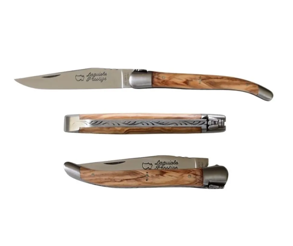 Couteau Pliant Laguiole Manche en Olivier - Au Sabot