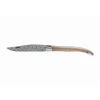 Couteau pliant Laguiole Prestige Lame Damas Manche Corne - Au Sabot