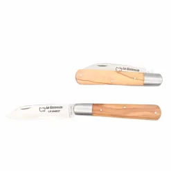 Couteau pliant Le Garonnais Manche en Bois d'Olivier - Au Sabot