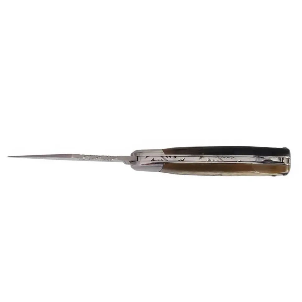 Couteau pliant Le Pionnier Chasse Corne de Bélier - DOURIS CHASTEL