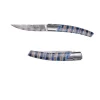 Couteau pliant Le Thiers Damas Molaire Mammouth avec Etui en cuir OFFERT - GOYON-CHAZEAU