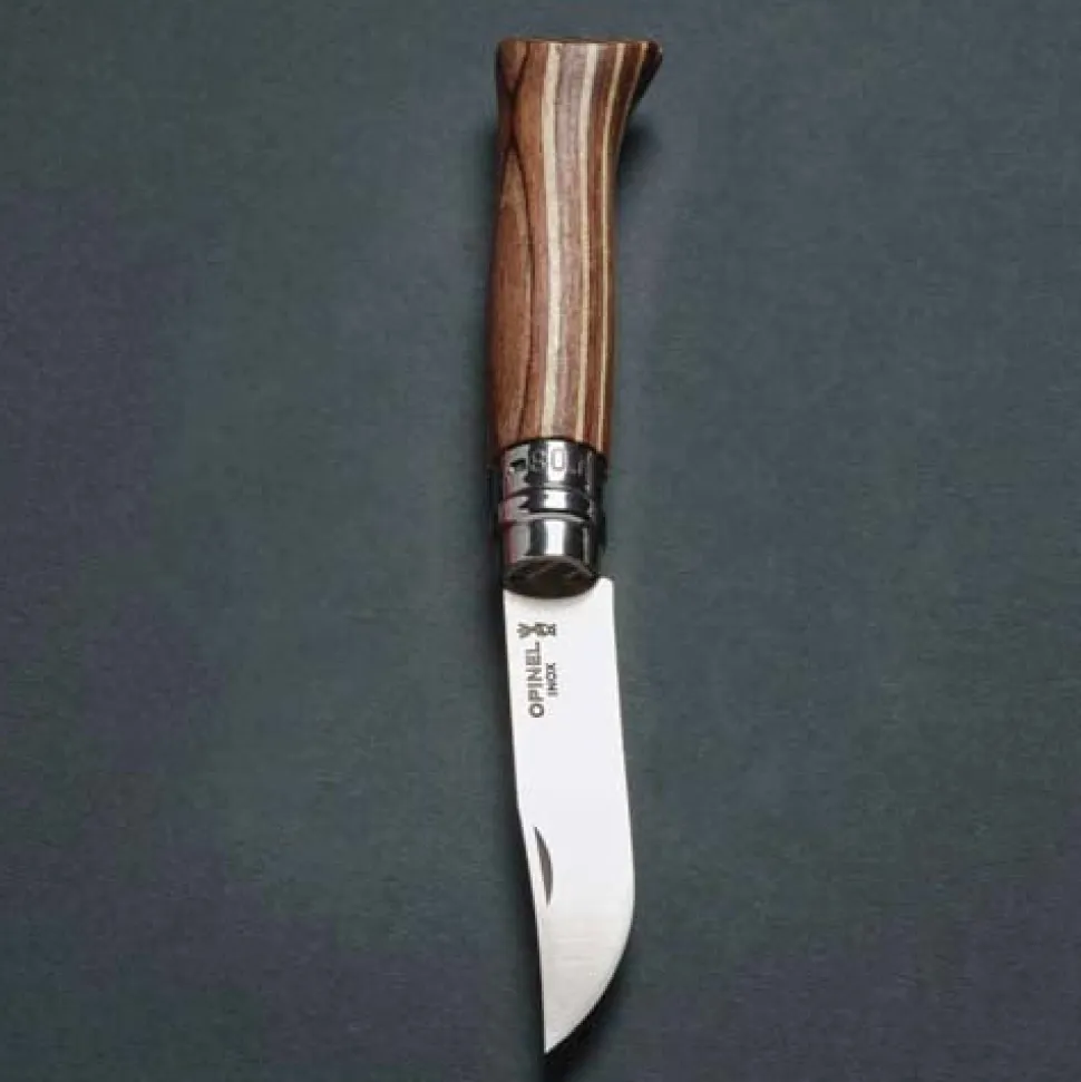 Couteau pliant n°8 Bouleau Lamelle Brun - OPINEL