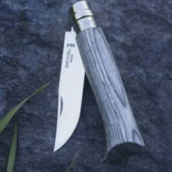 Couteau pliant n°8 Bouleau Lamelle Gris - OPINEL