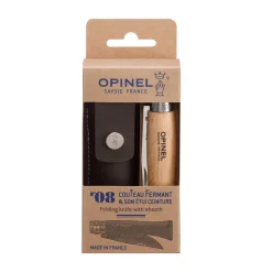 Couteau pliant n°8 Inox avec étui - OPINEL