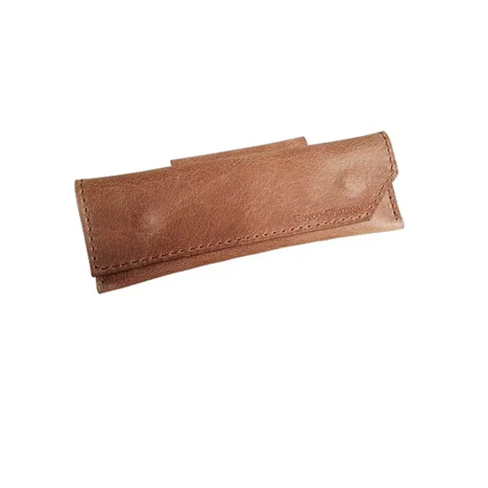 Couteau pliant Saint Vincent Loupe Peuplier avec Etui en cuir OFFERT - GOYON-CHAZEAU