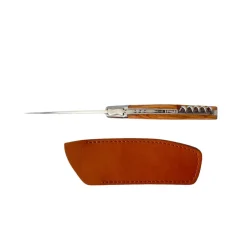 Couteau pliant Styl'Ver avec tire-bouchon et Etui en cuir OFFERT - GOYON-CHAZEAU