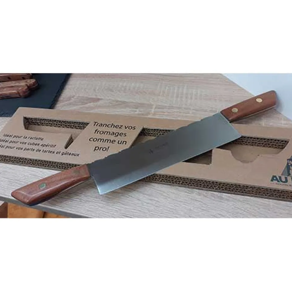 Couteau pour fromage à raclette avec guillochage - Au Nain