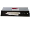 Couteau Santoku Alvéolé Forgé Noir - Au Sabot