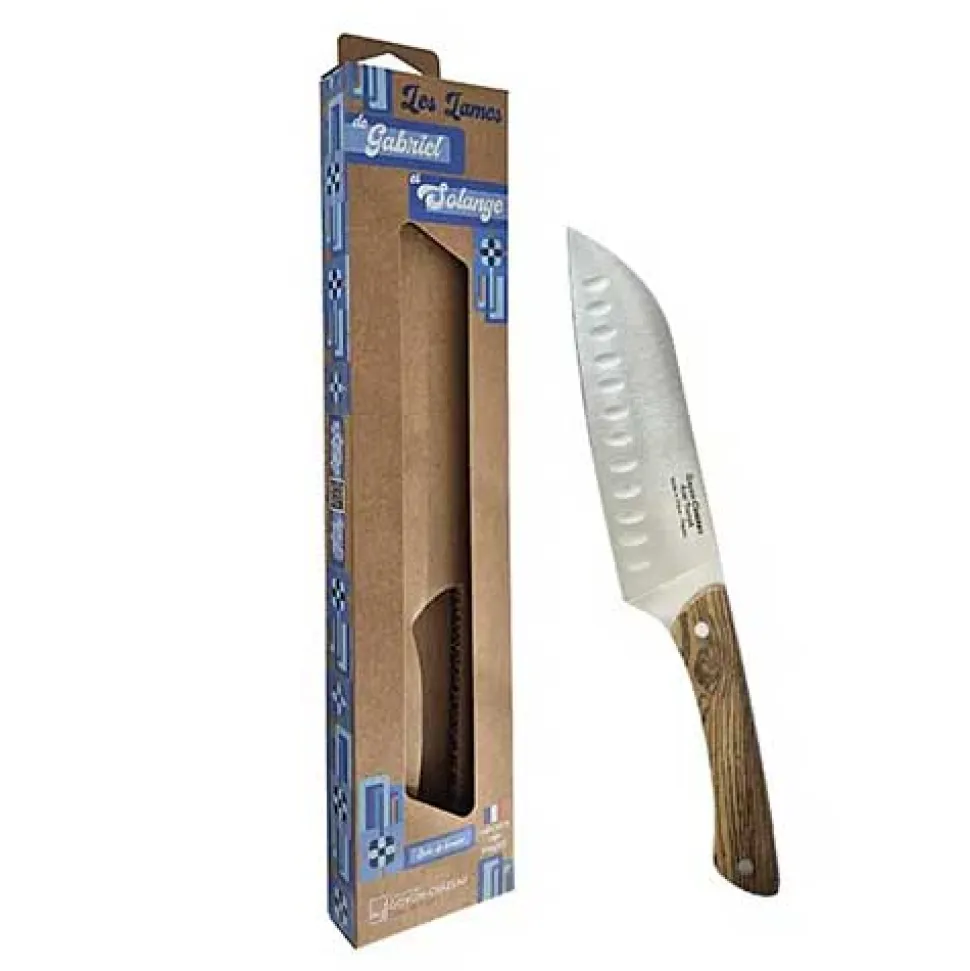 Couteau Santoku Alvéolé Gabriel - GOYON-CHAZEAU