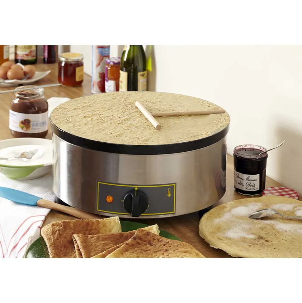 Crêpière professionnelle à gaz fonte émaillée - ROLLER GRILL