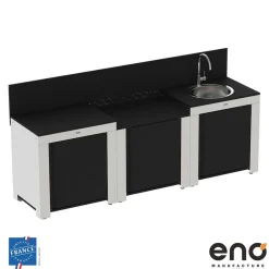 Cuisine Classic 3 Modules Noir et Inox - ENO