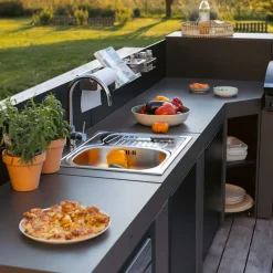Cuisine Comfort 4 Modules Gris Cargo - ENO