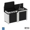 Cuisine 2 Eléments avec Évier et Plancha Enosign80 - ENO