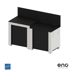 Cuisine Essential 2 Modules Noir et Inox - ENO