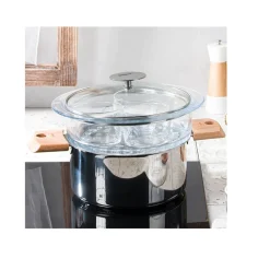 Cuit-vapeur verre avec couvercle OFFERT - CRISTEL