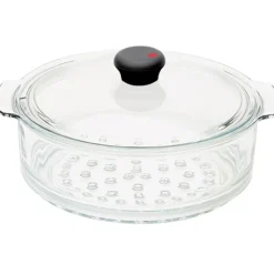 Cuit-vapeur verre Cookway avec couvercle OFFERT - CRISTEL