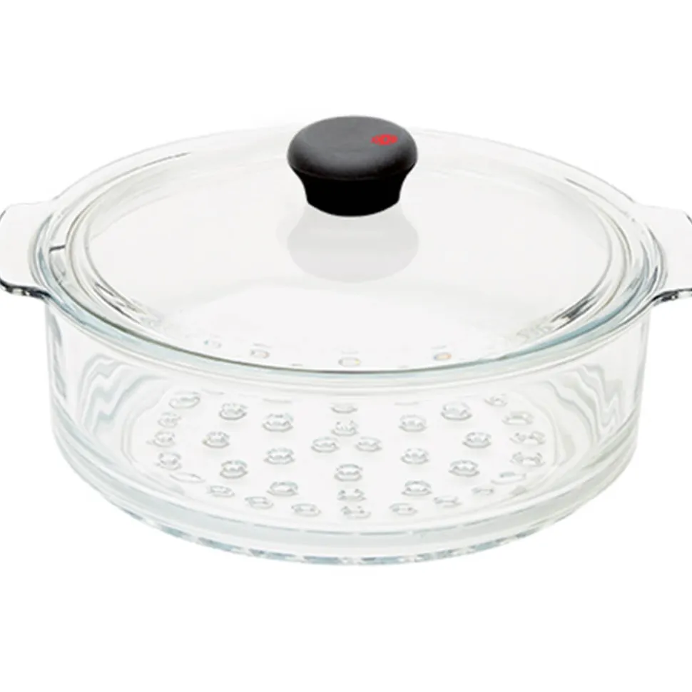 Cuit-vapeur verre Cookway avec couvercle OFFERT - CRISTEL