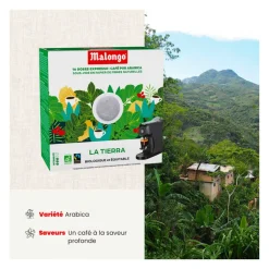 Dosettes de café Bio La Tierra - Machine EOH - MALONGO