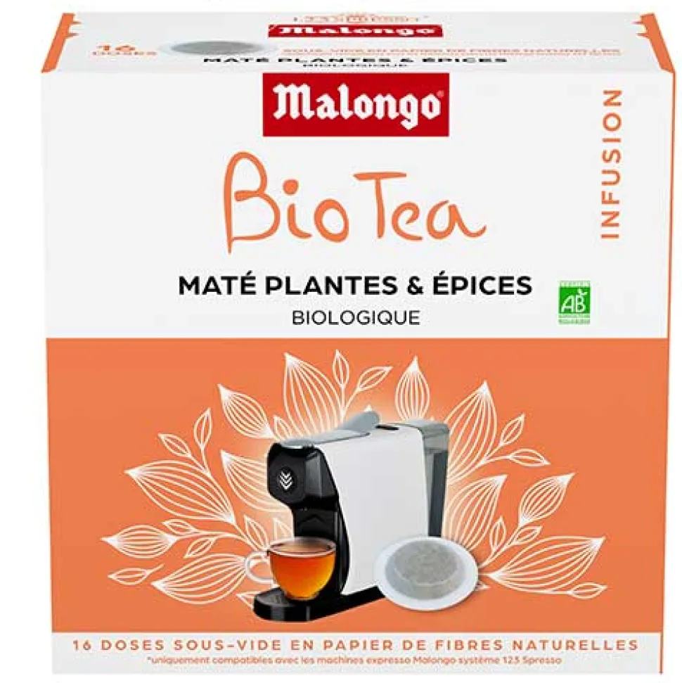 Dosettes infusion Maté, plantes et épices - Machine EOH - MALONGO