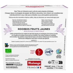 Dosettes infusion Rooibos fruits jaunes - Machine EOH - MALONGO