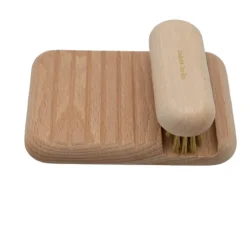 Ensemble brosse et porte-savon en bois - ANDREE JARDIN