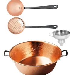 Ensemble Confiture Bassine Cuivre martelé Tous Feux Induction - BAUMALU