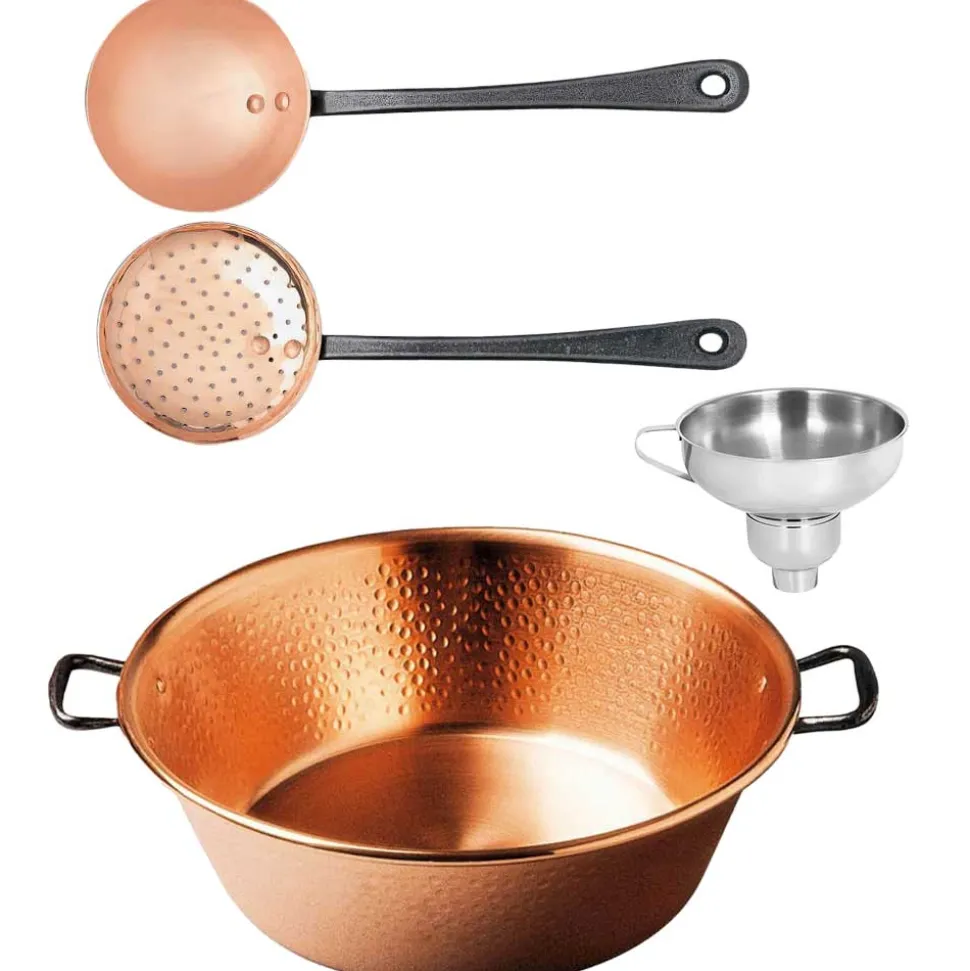 Ensemble Confiture Bassine Cuivre martelé Tous Feux Induction - BAUMALU