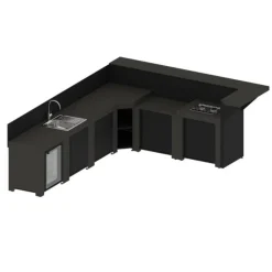 Ensemble Cuisine Extérieure Deluxe 6 Modules Gris Cargo - ENO