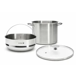 Ensemble Cuit-Vapeur Couscous Inox 24 cm - DE BUYER