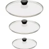 Ensemble de 3 Couvercles en verre bombé Cookway - CRISTEL